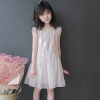 女童礼服公主裙童装洋气儿童连衣裙，夏装宝宝超仙白色裙小飞袖时尚