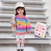 女童秋装套装韩版2023小童洋气时髦卫衣打底裤两件套宝宝潮衣