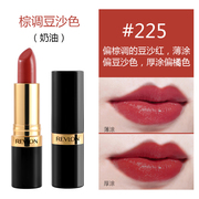 Revlon露华浓口红丽彩黑管唇膏225豆沙色325 535持久保湿学生