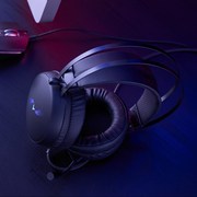 雷柏vh3c10游戏电脑耳机头戴式带麦虚拟7.1声道高清语音降噪耳麦
