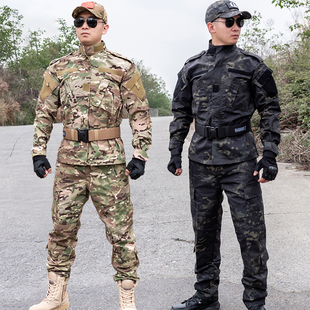美军CP迷彩服套装男女春秋季薄款外套沙数教官野战训练服装备耐磨