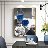 餐厅装饰画现代简约客厅餐桌背景墙画北欧风格壁画饭厅挂画酒杯画