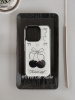 韩国小众ins复古黑色樱桃蝴蝶结博主同款适用于iphone15pro14promax苹果131211手机壳xsmax保护套xr黑边框