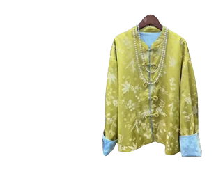 海棠--新中式设计师气质时尚，复古女外套，高定上衣74841——七月