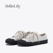bellalily2024春季透气运动帆布鞋女低帮减龄板鞋百搭休闲鞋