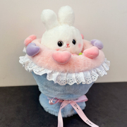 优趣优品可爱公主兔子变身花束玩偶毛绒玩具公仔女生情人节布娃娃