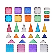 7.5厘米强磁钻石彩窗磁力片补充装儿童拼装磁力积木正方形