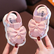 婴儿凉鞋女宝宝学步鞋1/2/3岁软底防滑夏季幼儿鞋子夏款公主夏天