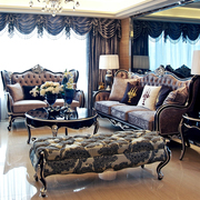 欧式沙发新古典(新古典)实木奢华布艺沙发小户型轻奢三人沙发组合客厅整装