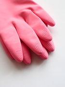 日本进口SHOWA乳胶家务手套中厚 植绒洗碗手套