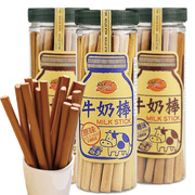 ssy牛奶棒饼干台湾进口原味，黑糖味零食，儿童木材棒磨牙棒筷子饼干