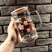 杯子创意个性潮流玻璃马克杯带盖勺大容量办公室水杯可爱韩版少女