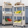 厨房蔬菜置物架收纳筐落地式多层塑料家用大全用品菜架菜篮子架子