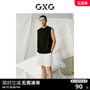 GXG男士背心夏季运动休闲可外穿坎肩短袖T恤上衣男 2024夏季