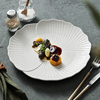 西餐牛排餐盘家用大平盘浅盘水果盘陶瓷高级感白色蛋糕碟子菜盘子