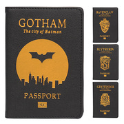 蝙蝠侠护照包瓦卡达黑豹护照夹哈利波特保护套漫威出国旅游pu皮革护照本机票夹，收纳包护照(包护照)外壳证件袋套子
