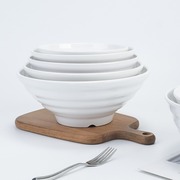 密胺碗仿瓷餐厅专用白色塑料碗牛肉汤面拉面碗馄饨粥碗早餐店商用