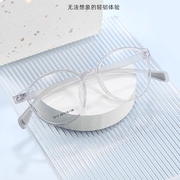 超轻tr90无螺丝复古近视眼镜框架透明圆框素颜配高度数2015镜宽49
