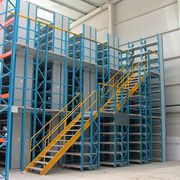广东东莞工业仓库，阁楼货架平台重型钢结构二层储物架仓储