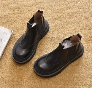欧美春秋外贸平跟短靴单靴厚底马丁靴时装靴短筒女靴子