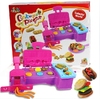 3D彩泥/橡皮泥 挤压机大汉堡面条烧烤模具套装组合 儿童益智玩具