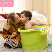儿童洗澡桶宝宝泡澡桶婴儿洗澡盆可做加厚沐浴桶大号保温小孩浴盆