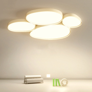客厅吸顶灯现代简约大气组合精灵智能北欧2022年流行主灯