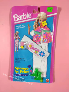 预barbiespongenprint1263012632芭比娃娃衣服配件