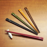 定制日本制进口天然木筷，5双套装日式高档实木，筷子防霉家用铁木筷