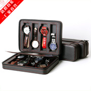 PU皮革全碳拉链手表包高端首饰品收纳展示包装盒