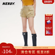 NERDY2023夏季美式复古工装短裤女休闲百搭显瘦甜辣裤子潮