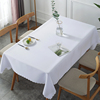 加厚纯色酒店会议桌布餐厅饭店宴会白色台布办公室长方形桌布
