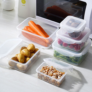 冰箱保鲜盒食物密封盒厨房食品级，分装盒家用透明塑料整理收纳盒子