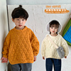 儿童夹棉卫衣加厚秋冬季男童装韩版女童棉服外套2023宝宝上衣