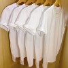 (三件装)出口日本210g重磅，纯棉短袖t恤圆领打底基础款白色男女t