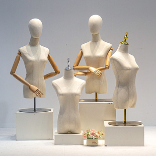服装店模特道具女半身韩版人台展示架女装橱窗，假人体女台模特架子