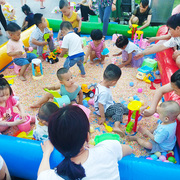 加厚幼儿园沙池儿童广场摆r摊沙子套装决明子，彩石充气沙滩池户外