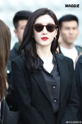 江疏影明星同款黑色简约西装气质显瘦西服两件套韩版时尚OL套装女