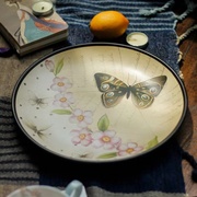 美式装饰盘工艺品陶瓷圆形，茶几客厅柜台，艺术盘水果盆创意坐盘挂盘