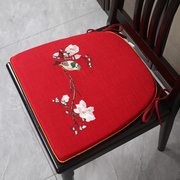 中式餐椅坐垫实木椅垫秋冬加厚海绵垫子红木餐桌椅垫可定制