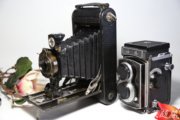 柯达相机折叠百年古董美国老相机