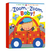 英文原版儿童读物zoomzoombaby!宝宝，认知书karenkatz卡伦，卡茨纸板书进口原版书籍