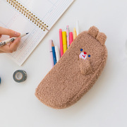 啵啵小爪爪毛绒笔袋，动物造型可爱笔盒，少女学生文具收纳包