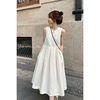 哟米yomi2023茶歇法式白色连衣裙，女春夏小个子无袖，背心裙长裙