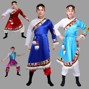 西藏民族舞蹈表演服装少数民族藏族服男藏族舞台演出服藏服男