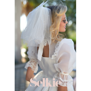 婚纱系列Selkie Collection白色欧根纱十八世纪輕婚纱连衣裙