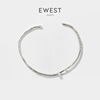 ewest艺未小众银项圈女小米珠，叠戴设计毛衣链，珍珠项链高级锁骨链