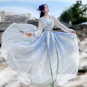 租汉服古装出租原创题花中国风日常学生闺蜜超仙学生舞蹈表演服装