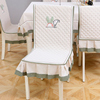 中式坐垫布艺餐桌布椅套椅垫，套装现代简约家用田园餐椅套椅子套罩