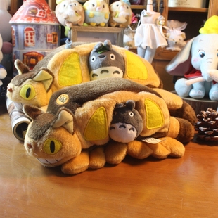 日单正版宫崎骏 龙猫 猫巴士之家 树洞 毛绒玩具 公仔 玩偶